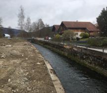 Chenal de la Chise avant travaux (vue vers l’amont).