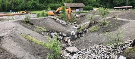 Bauarbeiten am Rotebächli